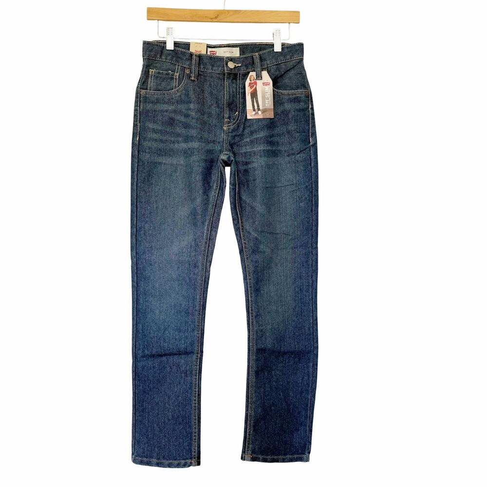 Levis 511 Slim Fit Adjustable Waist Jeans Sz 16 Boys